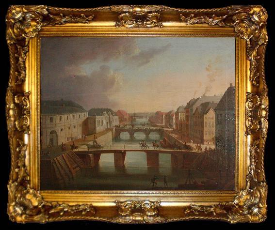 framed  Christian August Lorentzen Parti af Frederiksholms Kanal, ta009-2